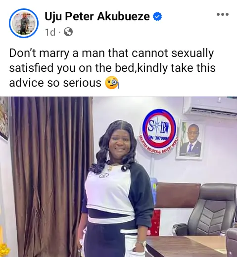 JUST IN: Don’t Marry A Man That Cannot Sexually Satisfy You – Nigerian Woman Advises Ladies