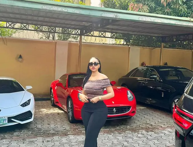 JUST IN: Regina Daniels, Shows Off Her Husband’s Garage (See Photos)