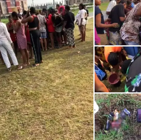 BREAKING NEWS: Premature Baby Found Dead In Front Of Rivers Varsity Female Hostel (See Photos)