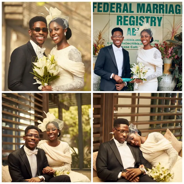 [JUST IN] Photos From The Civil Wedding Of Gospel Artiste, Moses Bliss