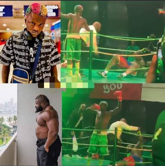 [JUST IN] Portable Defeats Kizz Daniel’s Bodyguard On A Boxing Match (Watch Video)